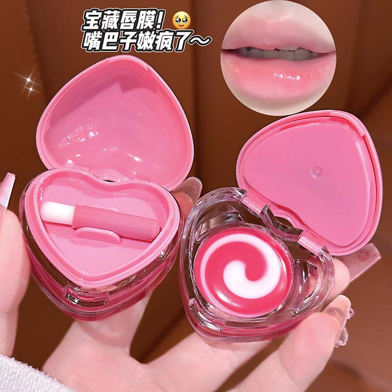 LUCKGO amor brillante máscara labial bicolor hidratación hidratación para evitar agrietamiento seco joven otoño invierno lápiz labial transfronterizo