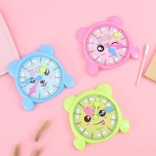 Haocai factory wholesale 1-3 grade primary school students know time modeling bear clock face learning device children clock device