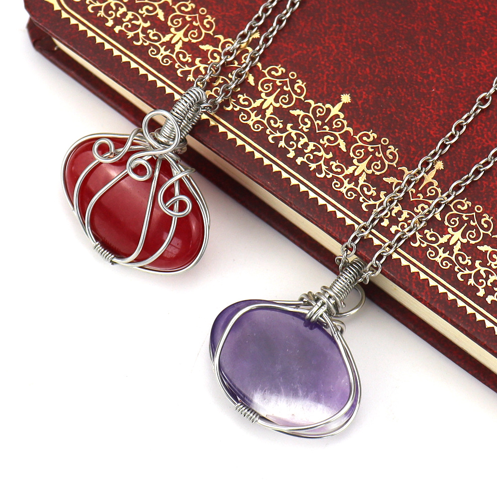 Simple Style Leaf Crystal Handmade Pendant Necklace 1 Piece