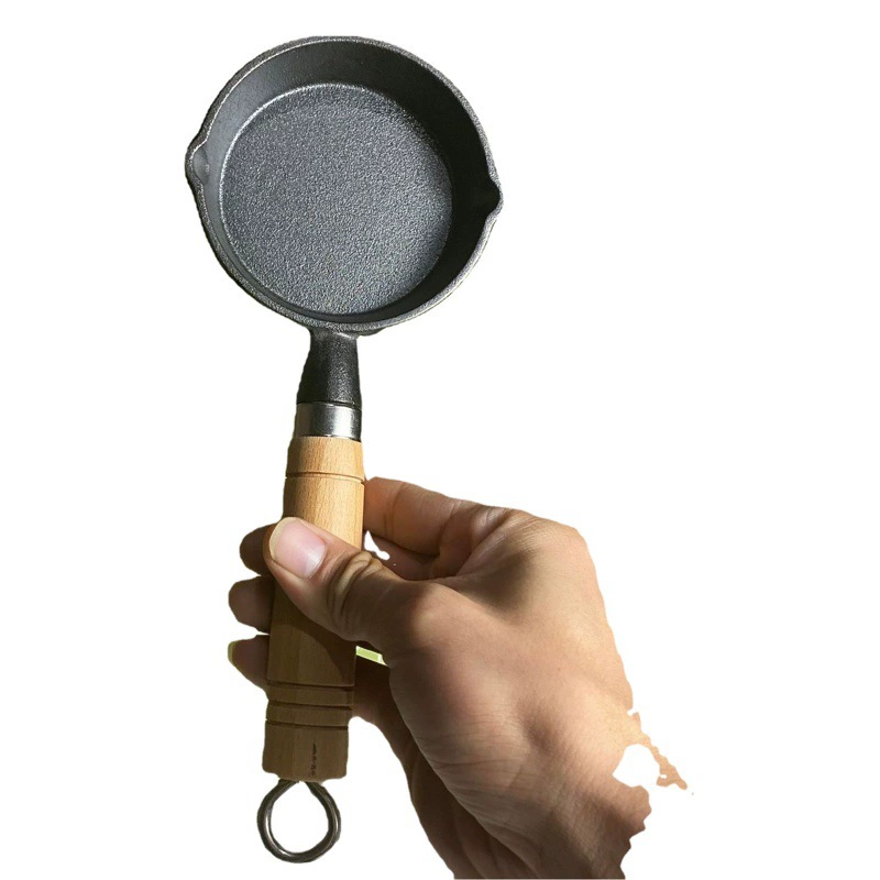 Чистая знаменитая Горячая масляная маленькая кастрюля 10 см чугунная маленькая кастрюля для приготовления яичных пельменей Бытовая мини-Сковорода для жареных яиц, смоченная маслом