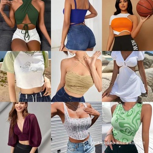 Mixed Sizes of Tops with New Einh4S Wholesale 202 Spaghetti Strap Backless Dresses