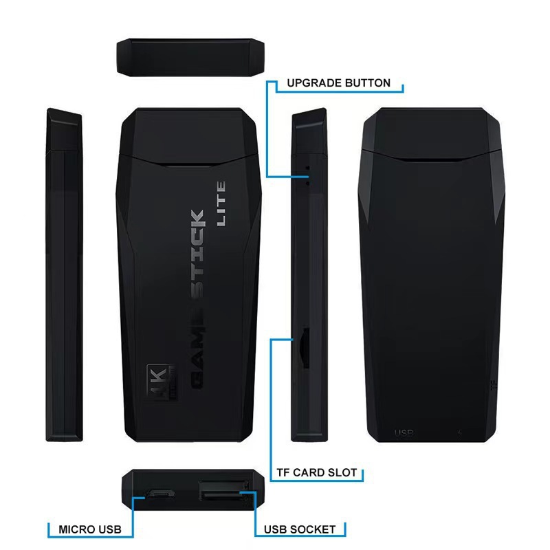 Controlador de consola de juegos, par de controles inalámbricos de 2.4G, joystick para proyector, joystick para juegos de arcade, consola de juegos