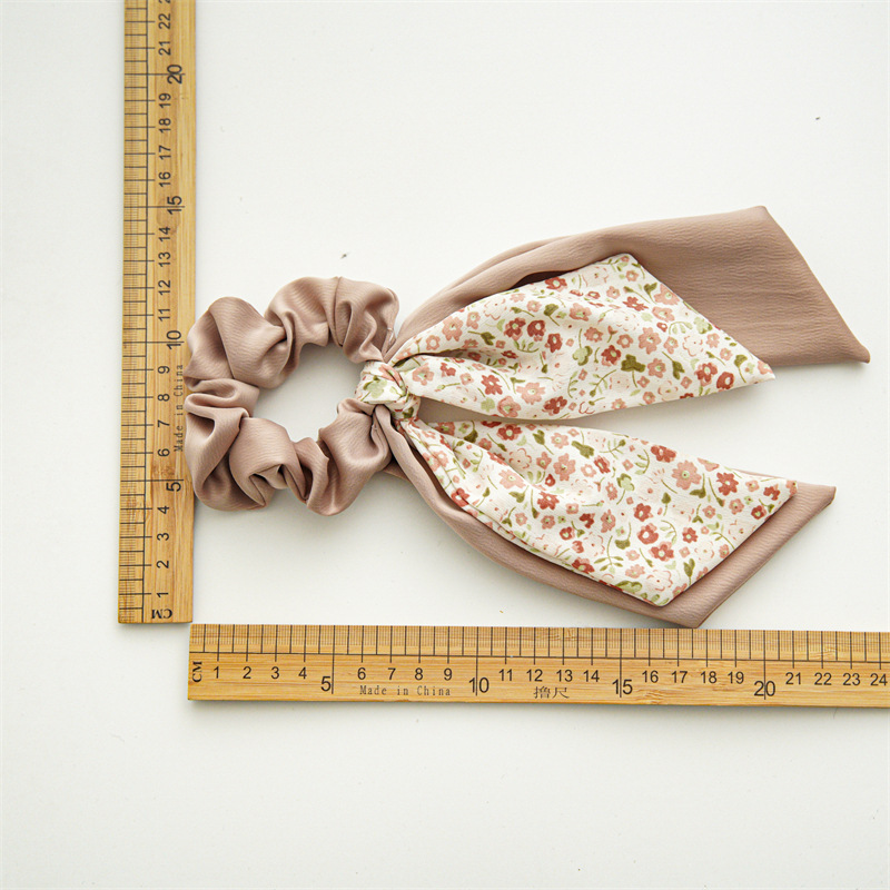 Pastoral Ditsy Floral Cloth Bowknot Hair Tie 1 Piece display picture 1