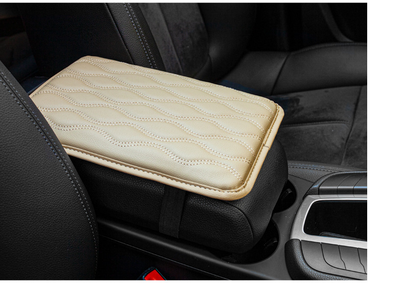 Wholesale car armrest box pad universal interior central armrest box protective pad memory foam armrest cover protective pad