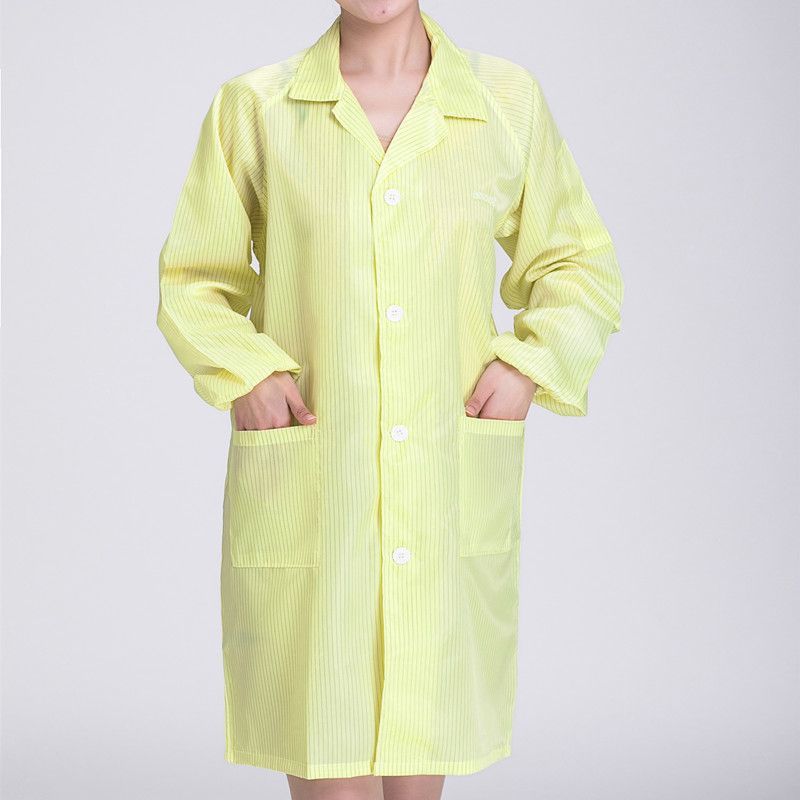 静电衣大褂无尘服防静电大褂蓝色白色防尘工作服男女电子厂