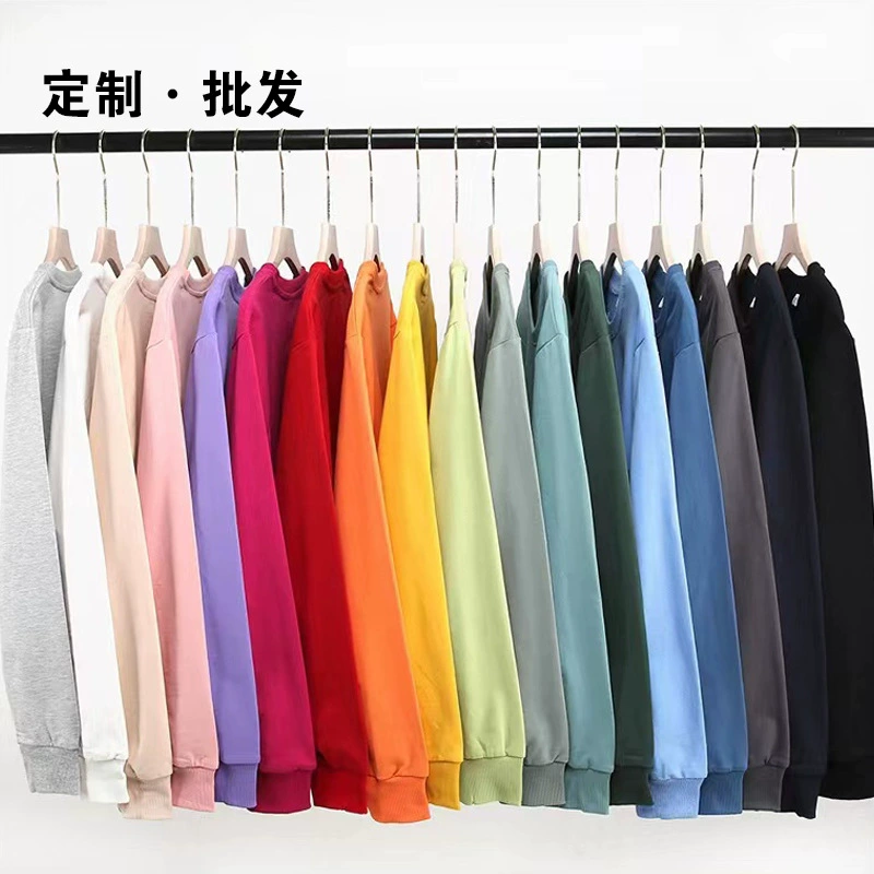 Весной и осенью новый сплошной цвет свитера с круглым вырезом