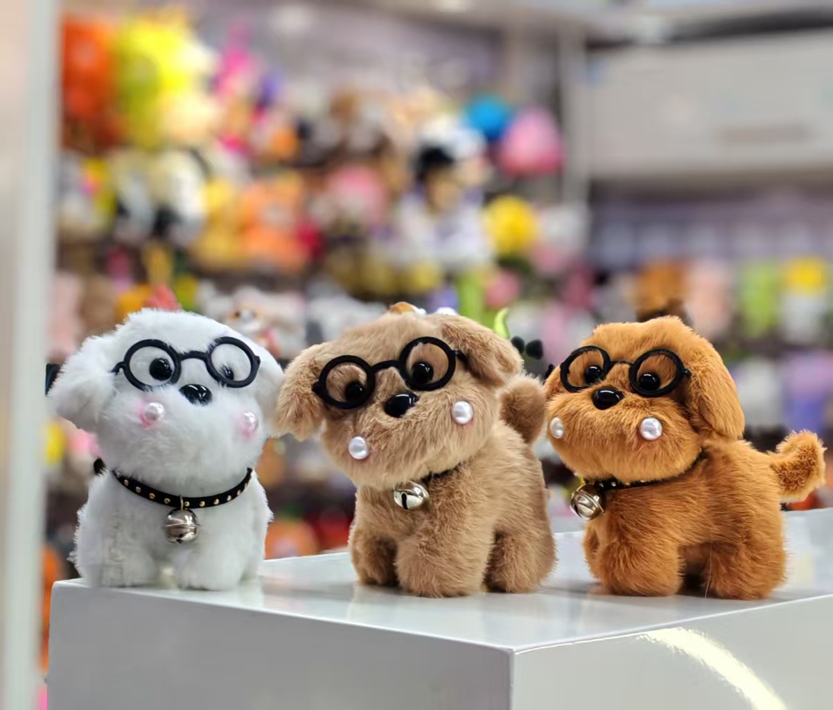 Tilted head glasses dog F