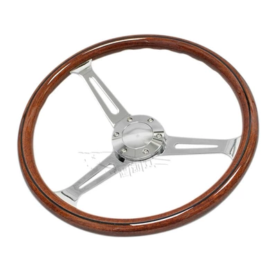Cross-Border Bestseller 15inch Retro Peach Steering wheel - 15inch-silver-rack