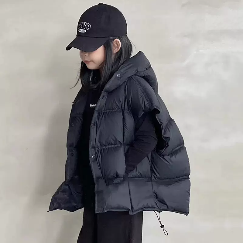 儿童羽绒棉马甲2025冬装外穿马甲男女童洋气中大童加厚上衣反季