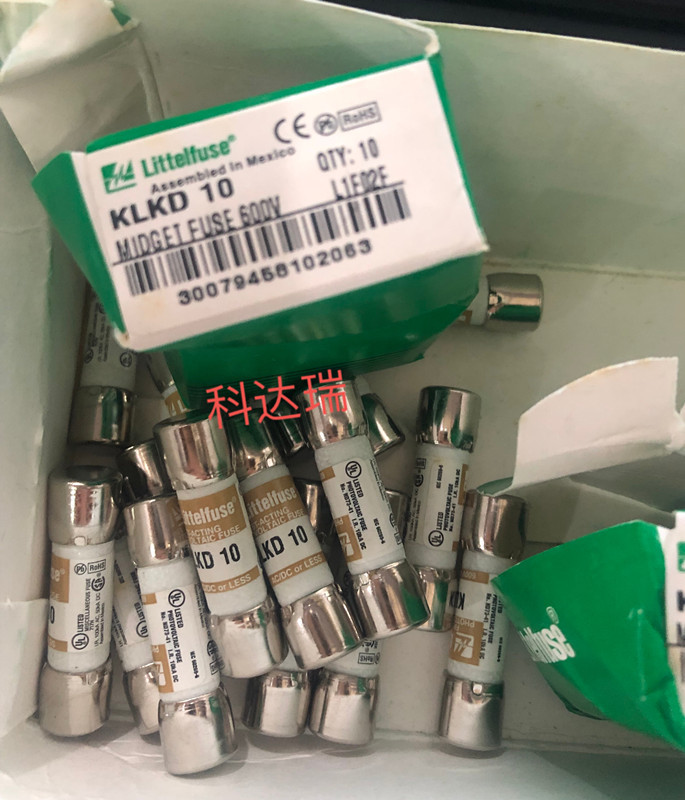 KLKD10 10A 600V 10x38mm 陶瓷特快熔型保险丝 KLKD010