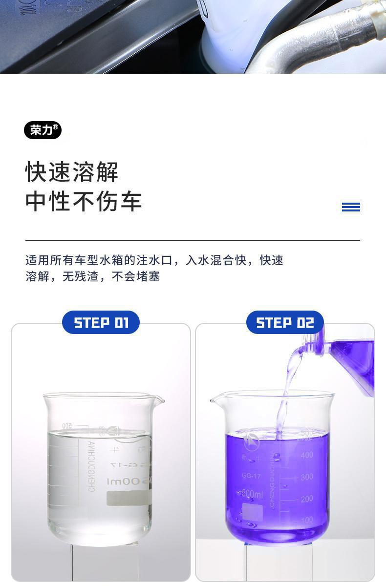Genuine Rongli degreasing film, insect-repellent car glass cleaner, anti-fouling, rain-repellent, cleaning and maintenance for summer, anti-freeze and water-repellent for winter