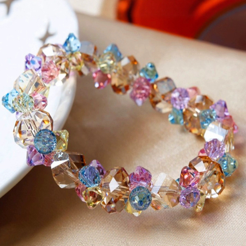 Factory direct supply Austria imported Crystal wholesale color Crystal Crystal Luxury crystal bracelet female European and American jewelry mixed batch