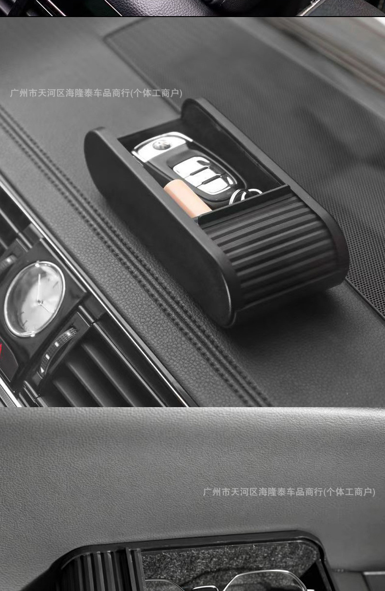 Car-Mounted Glasses Case, Pull-Out Multifunctional Storage Box for Car Use, Coin and Receipt Holder