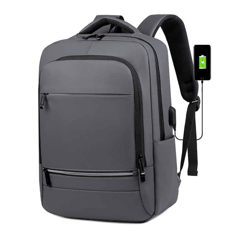 Cross-Border Men's Business Backpack Can Be Used as a Trolley Case, Oxford Cloth Business Trip Laptop Bag, Waterproof for Commuting