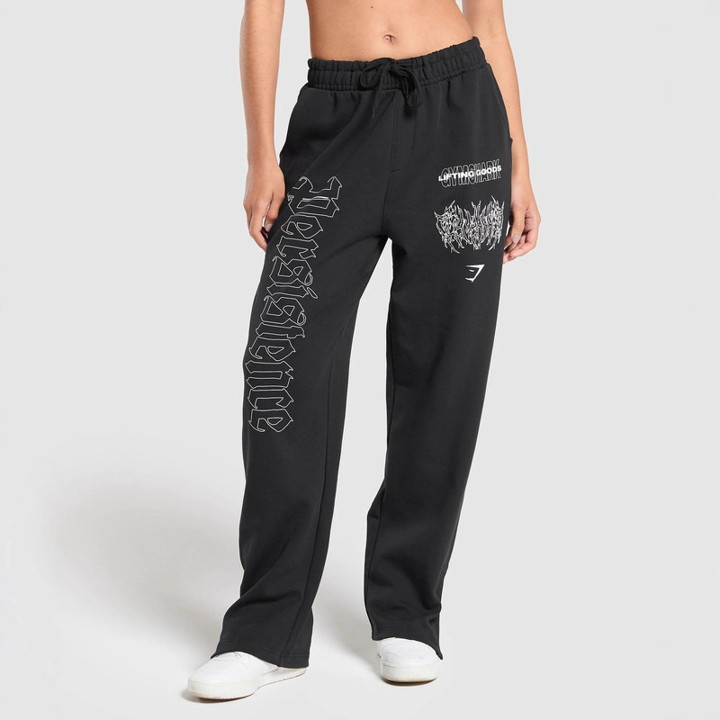 Gymshark Men's Sports Pants Jogger Gym Muscle Bodybuilding Sports Casual Pants Cotton Printed Trousers