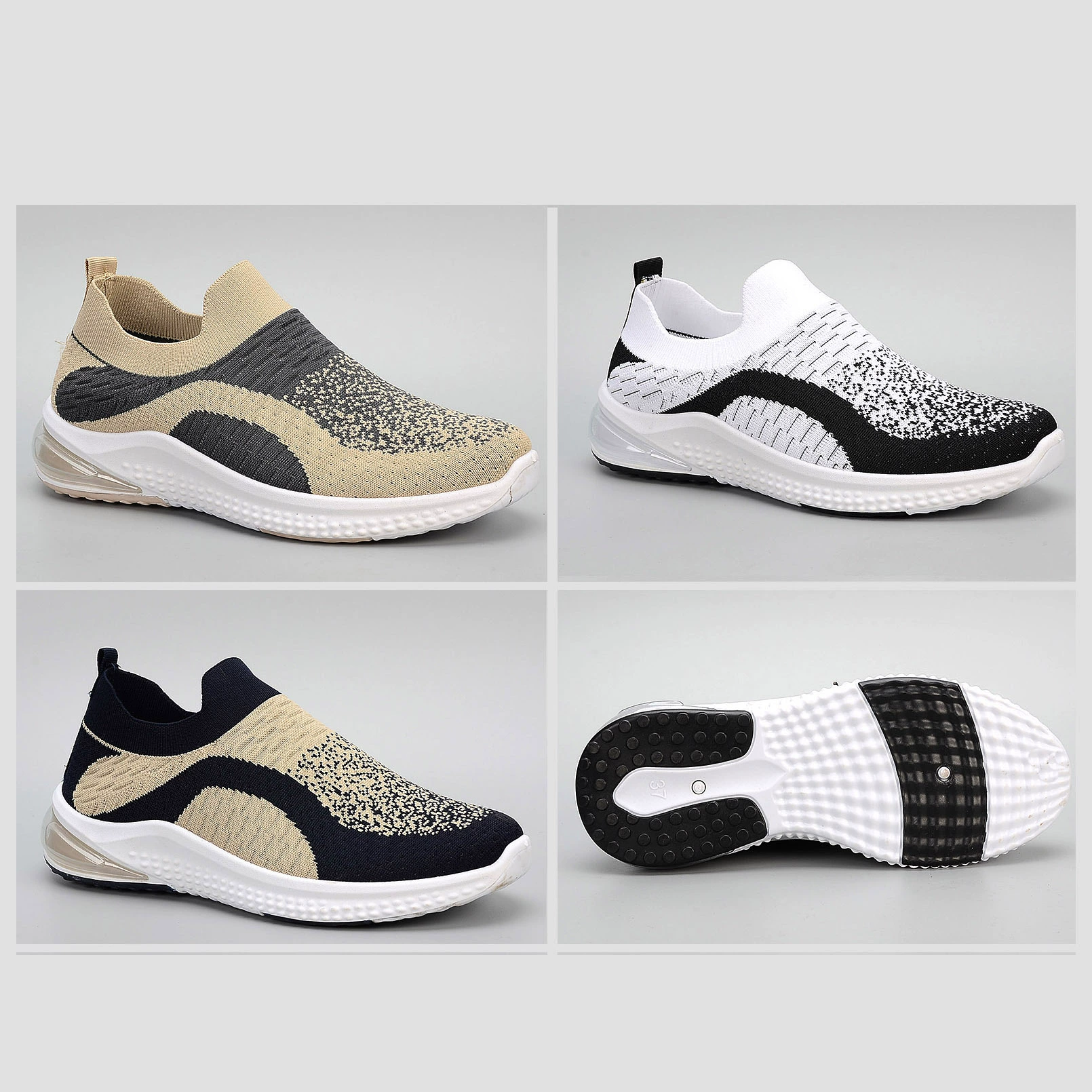 Yanshi Flying Woven обувь Спортивная повседневная обувь Трикотажная дышащая мужская обувь без шнуровки Old Beijing Тканевая обувь мужская обувь