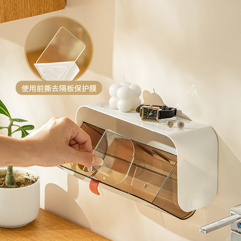 袜子收纳盒家用衣柜壁挂放内衣内裤分隔整理贴身衣物神器储物盒子