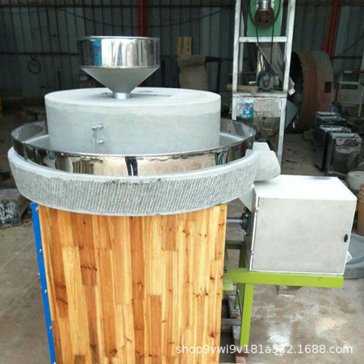 花生豆腐石磨磨浆机 肠粉电动石磨米浆机 全自动磨麻汁石磨机