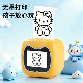跨境AI语音打印机儿童错题无墨热敏语音生成图片手机WIFI连接打印