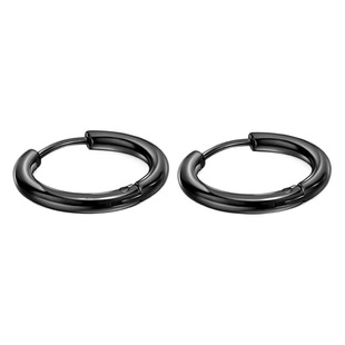 Factory 2.5 diameter coil earrings stainless steel coil earrings ear clip fashion titanium steel earrings earrings