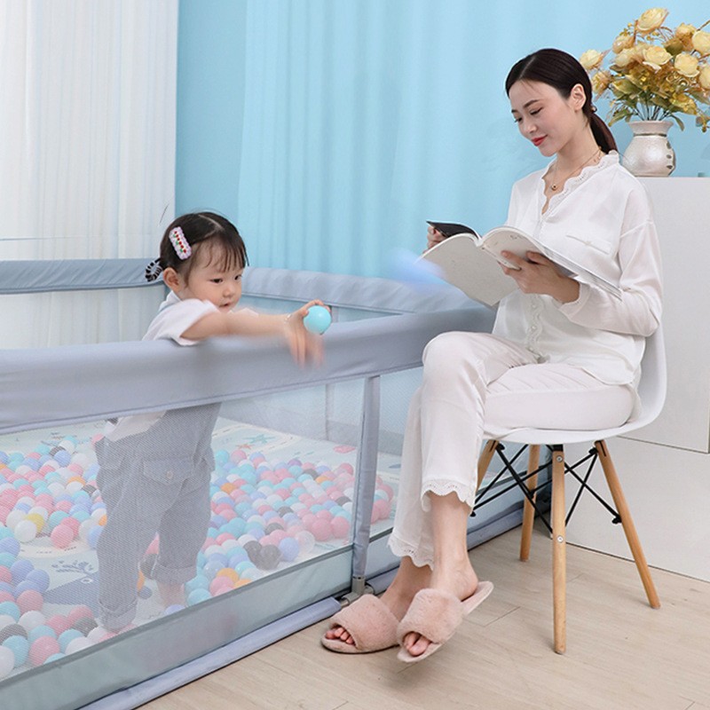Fence Indoor Baby Guardrail Home Living Room Floor Toddler Fabric Fence Manufacturer Wholesale 1.2*1.8