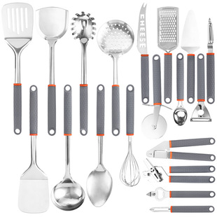 19 piece set silicone kitchenware kitchen Silicone Spatula set food grade silicone cooking spoon spatula non-stick spatula