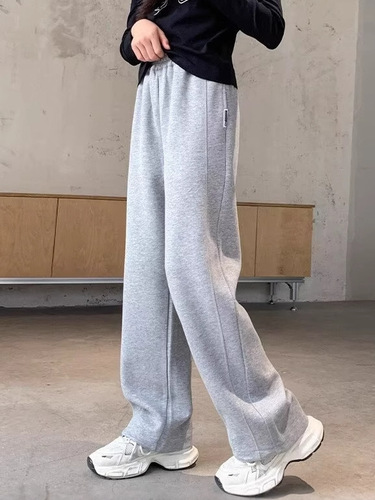 Girls' Spring and Autumn Pants, Children's Straight Leg Casual Sweatpants, Unisex Spring and Autumn New Sports Pants for Big Girls, Trendy Kids' Clothing
