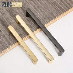 現代のシンプルな亜鉛合金の取っ手の軽い豪華な食器棚の金色の取っ手のタンスの引き出しの扉の取っ手のメーカーは供給します。