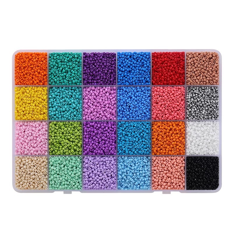 Cuenta de arroz cuentas sueltas cuentas letras perlas imitación de perlas hechas a mano DIY accesorios de joyería material caja de paquete image 5