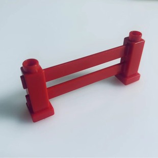 Square red fence large particle building blocks mechanical gear changeable engineering wonderful pipeline technology parts compatible with Lego