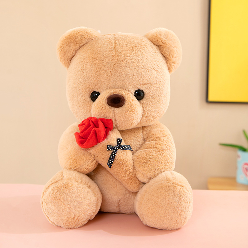 Rosa lindo oso muñeca Día de San Valentín confesión regalo abrazo oso de peluche de juguete Regalo de Cumpleaños femenino