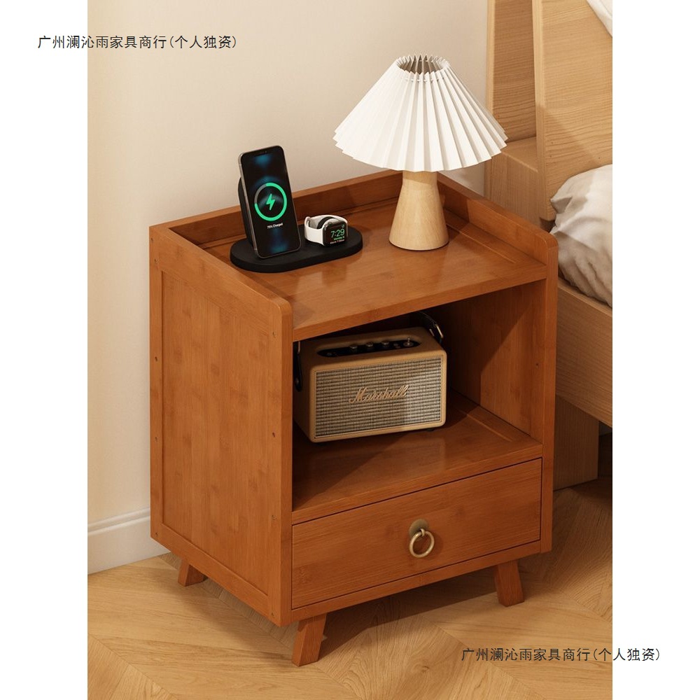 Mesa de cabezal de cama simple pequeño casero armario de almacenamiento al lado de la cama armario de almacenamiento moderno estante de almacenamiento del dormitorio varias camas