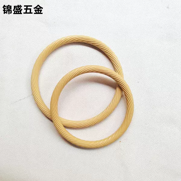 Plastic Rattan-Like Bag Handles, Various Styles of Round Wooden Handles, DIY Accessories for Handmade Woven Bags, Rattan Handles
