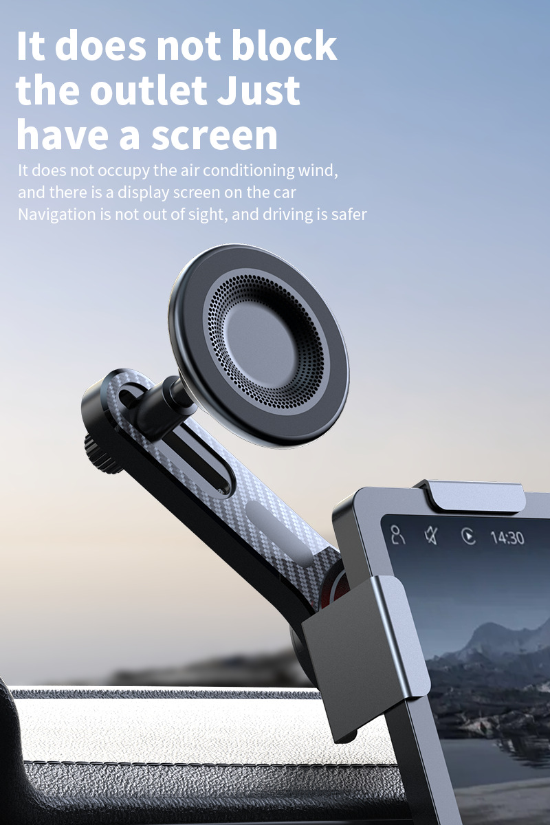 New Energy Vehicle Magnetic Mobile Phone Holder Central Control Screen Special Floating Screen Strong Adsorption Mobile Phone Navigation Holder