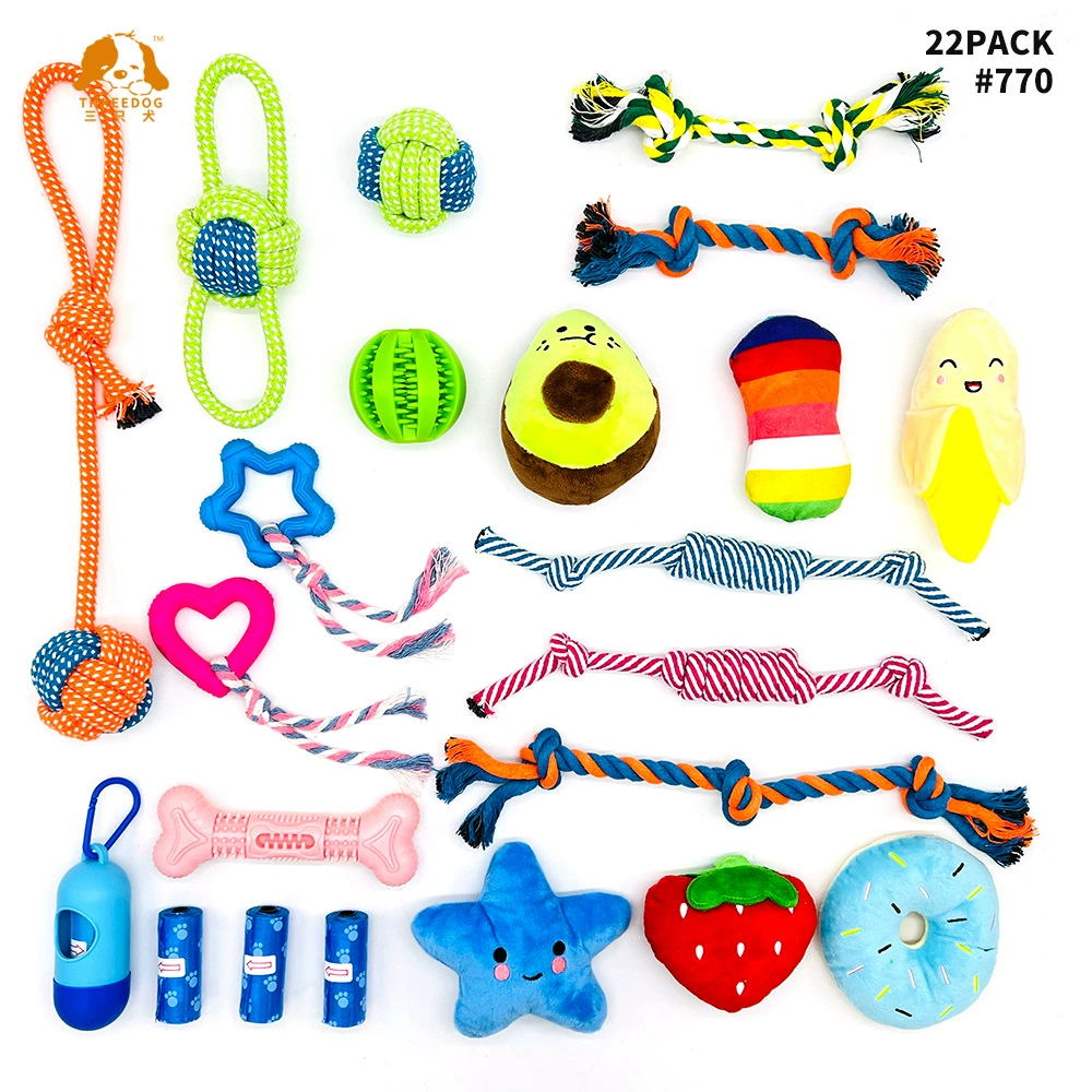 Для Amazon AliExpress игрушка для домашних животных Забавный костюм комбинация хлопок веревка игрушка для собак устойчивая к укусам чистка зубов