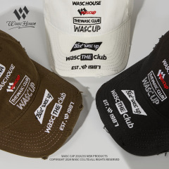 小眾潮牌高街個性軟頂鴨舌帽男女情侶款街頭嘻哈軟頂刺繡棒球帽子