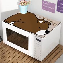 微波炉罩防尘罩硅藻泥卡通防水防油通用烤箱罩冰箱洗衣机布艺盖布