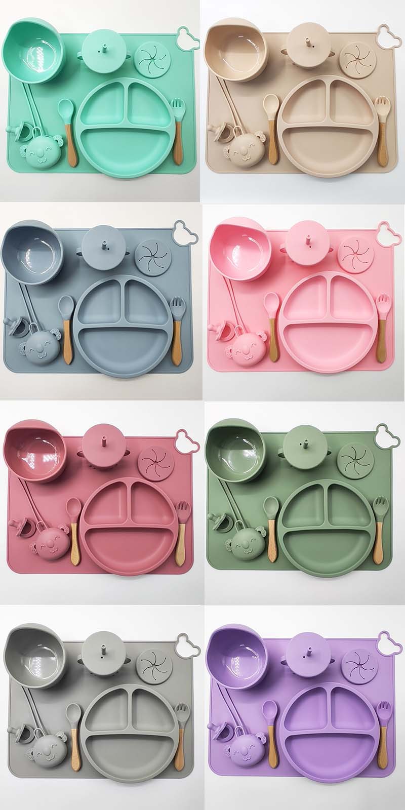 Silicone Baby Feeding Set - Easy to Clean