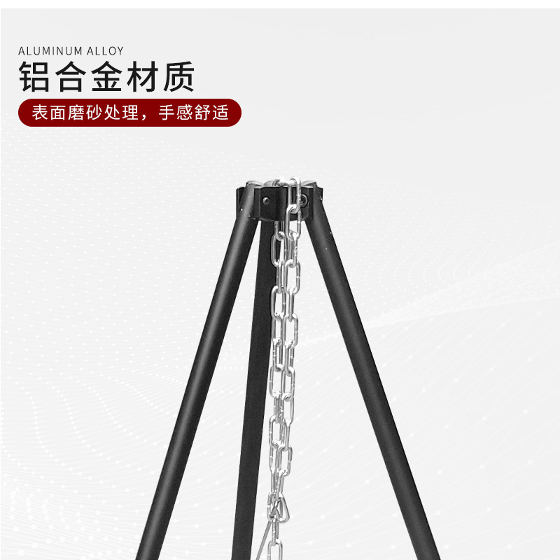 Nueva fogata al aire libre parrilla trípode olla colgante ultra-ligero portátil leña quema mesa de fuego calefacción estufa de camping cuenca