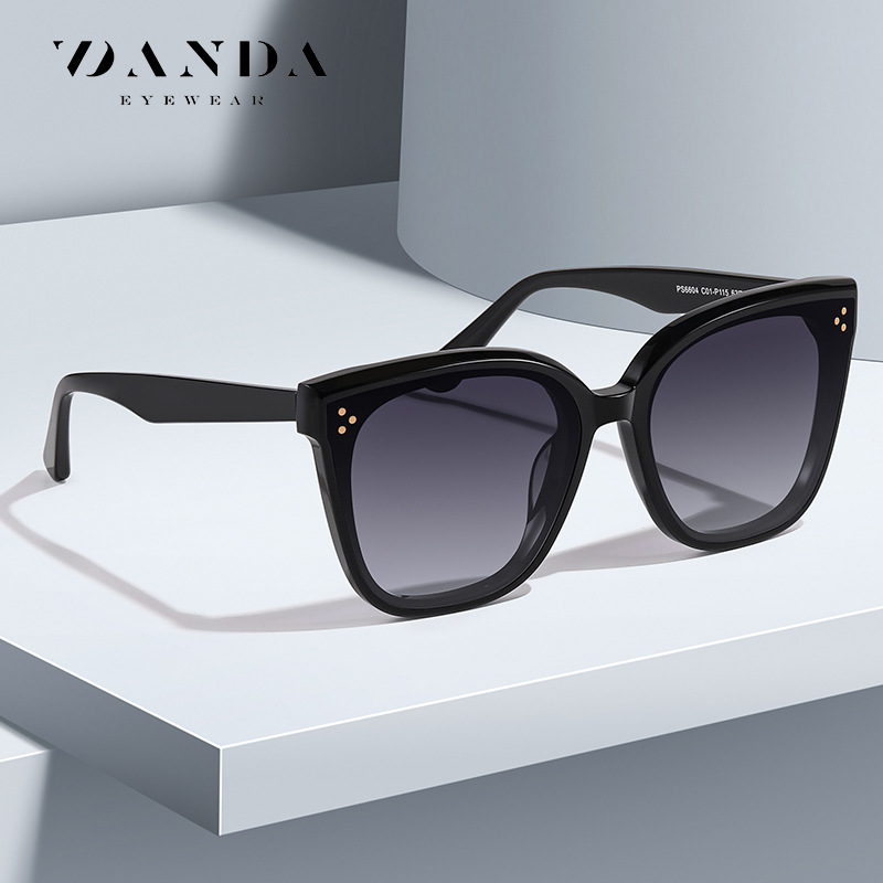 En stock gafas de sol de placa TikTok transmisión en vivo mismo GM moda gafas polarizadas PS6604 gafas de sol a prueba de UV al por mayor
