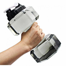 创意哑铃健身水壶充水哑铃水杯便携注水哑铃塑料壶练臂肌健身器材