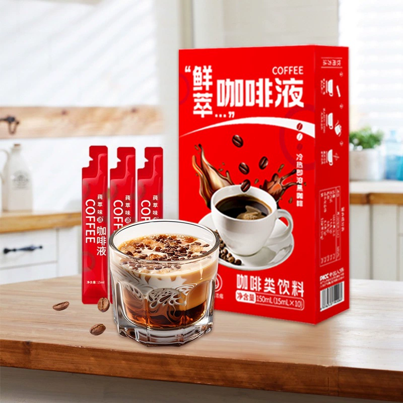Жидкий кофе холодного заваривания, растворимый черный кофе, прямые продажи от производителя, оптом и дропшиппинг.