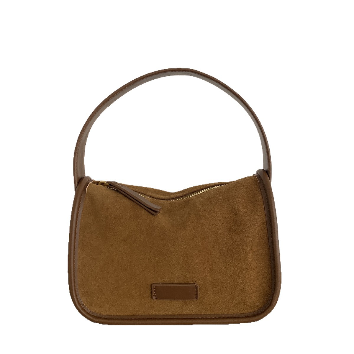 Women's Matte Genuine Leather Small Square Bag 2026 Winter New Matte Cowhide Handbag Vintage Niche Shoulder Crossbody Bag - Thumbnail 5