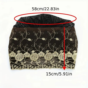 Cross-Border Dropshipping Four-Season Embroidered Flower Turban Thin Lace Hat Fashionable White Hair Cover Morning Glory Flower Hat