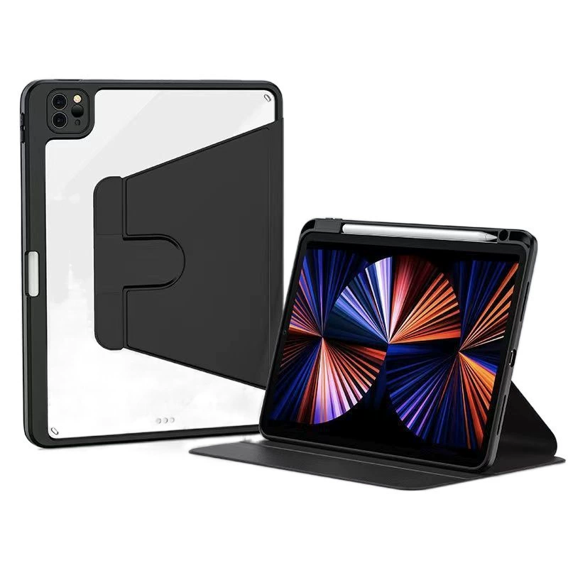 Чехол защитный для iPad 10-го поколения / 9-го поколения 10.2" с отделением для стилуса, для планшетов 8/7, подставка, Pro11, Air5, акрил однотонный