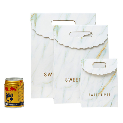 ins style gift bag packaging bag marble texture simple business gift bag gift bag wedding candy bag paper bag