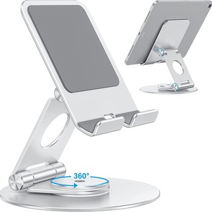 Aluminum Alloy Desktop Tablet Holder, Rotatable, Suitable for iPad and Mobile Phone Support Stand, Amazon's Popular Folding Model