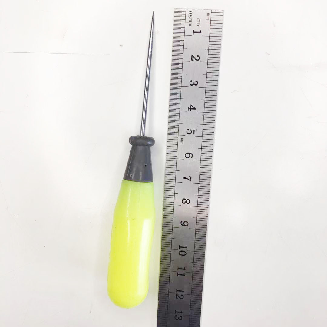 手工皮革工具圆孔实心塑料柄锥子 直钩锥子 手工工具批发鞋锥子