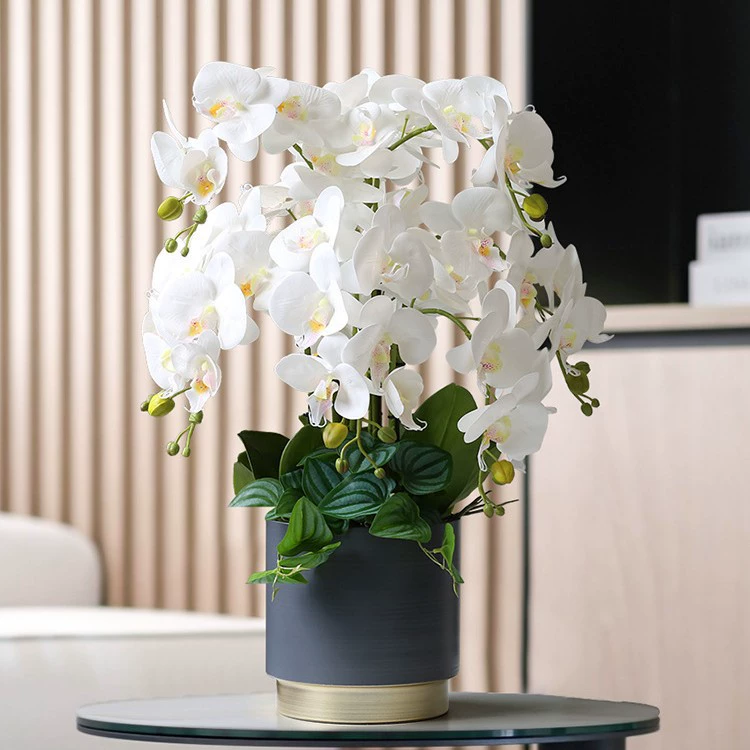 High-end realistic flowerpot, creative set, simple and elegant design