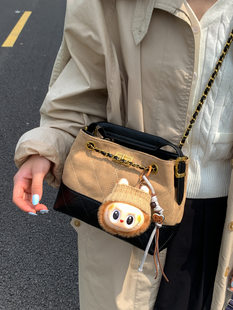 Autumn retro small bag, universal handheld shoulder bag for leisure, chain bag